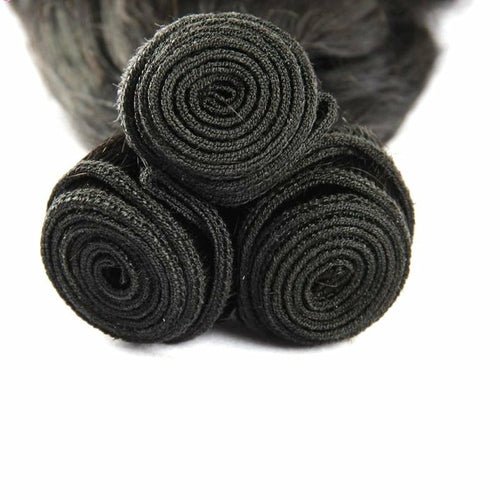 10A Grade Brazilian 3/4 Bundles Loose Bouncy Curl Human Hair bundles w - House of Diffusion