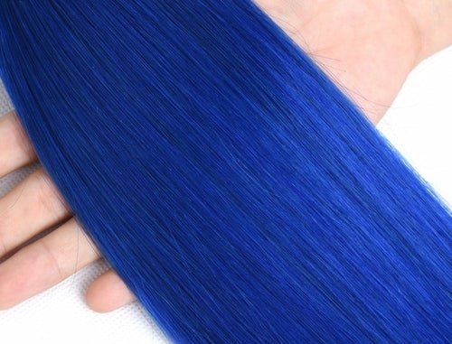 10A Grade Brazilian Blue Straight BUNDLES with CLOSURES & FRONTALS 1B - House of Diffusion