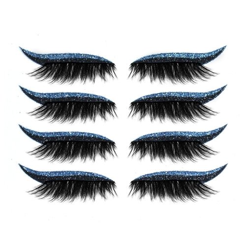 3D False Eyelashes With Magnetic 4 Pairs Of Glue - free Self - adhesive - House of Diffusion