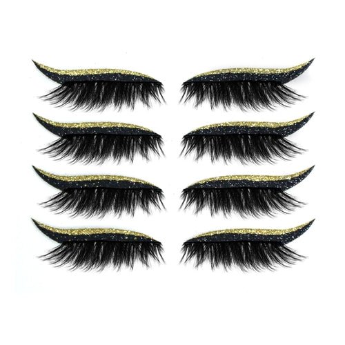 3D False Eyelashes With Magnetic 4 Pairs Of Glue - free Self - adhesive - House of Diffusion
