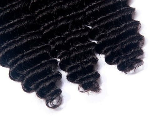 BeuMax 10A Grade 3/4 loose Deep wave bundles with 13x4 Frontal - House of Diffusion