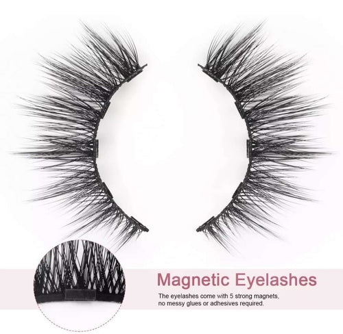 Liquid Eyeliner Magnetic False Eyelashes Set Five Pairs Of Glue - free - House of Diffusion