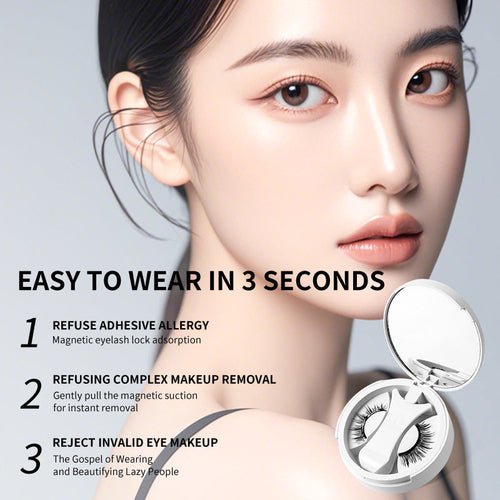 Magnetic False Eyelashes Integrated Storage Box Glue - free Magnet False - House of Diffusion