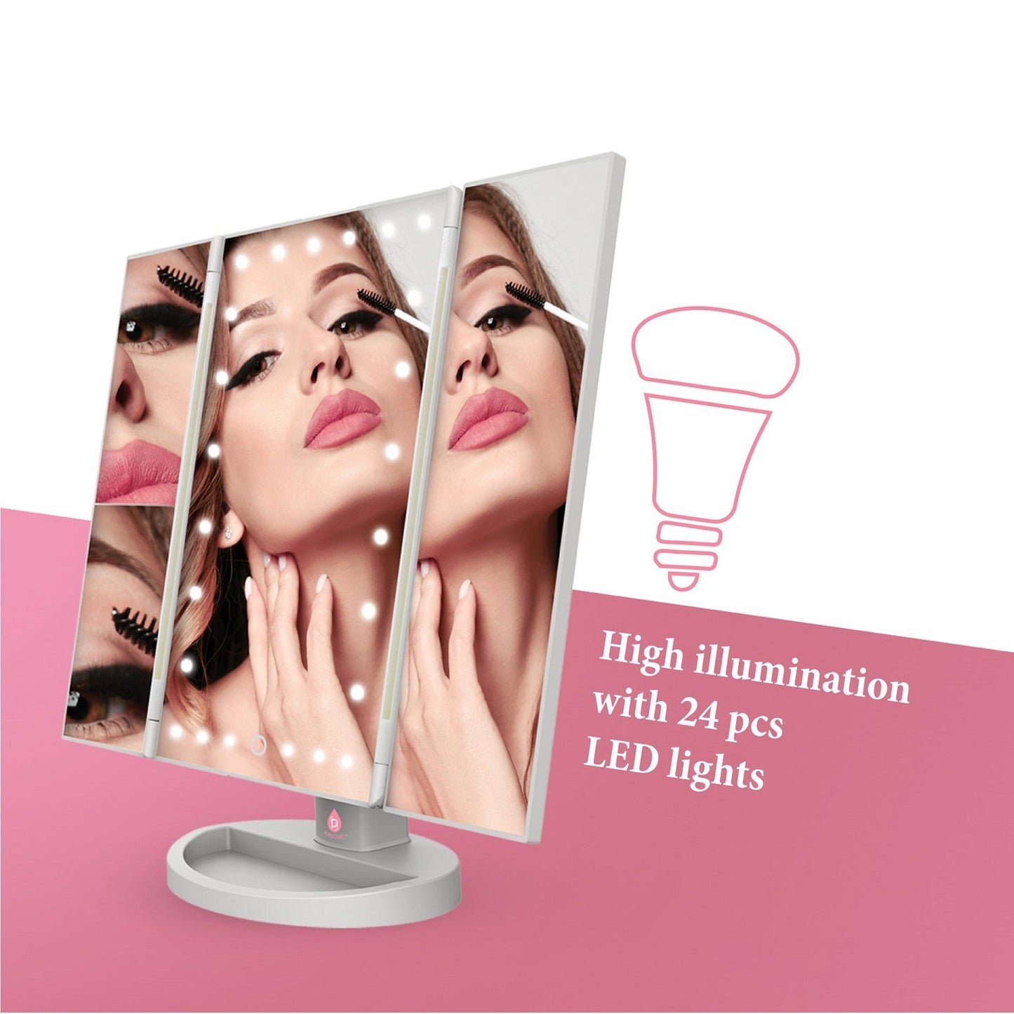 Tri - Fold Vanity Makeup Mirror - House of Diffusion