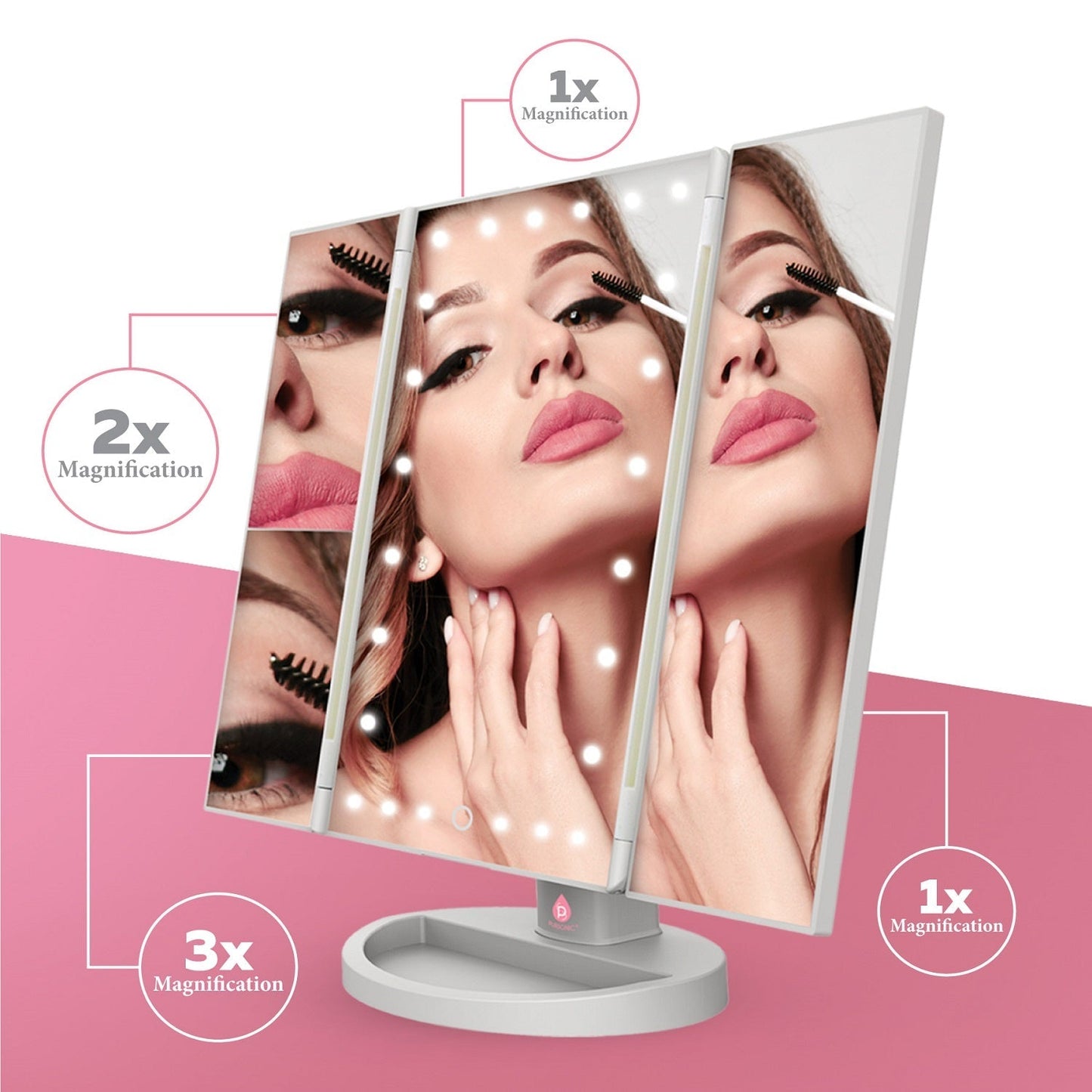 Tri - Fold Vanity Makeup Mirror - House of Diffusion