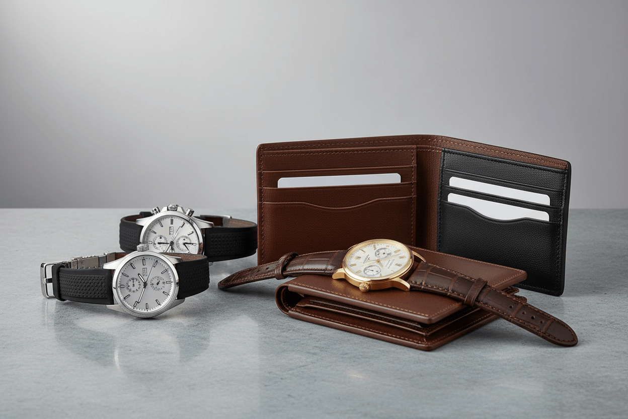 Men's watches and leather wallets - House of Diffusion