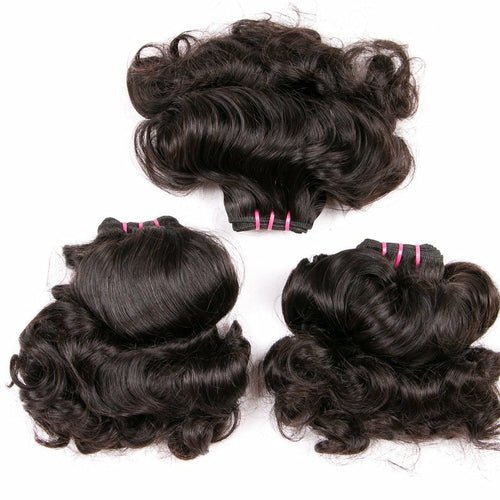 10A Grade 3/4 Magic Curl Fumi Human Hair bundles with 4x4 Closures & 1 - House of Diffusion