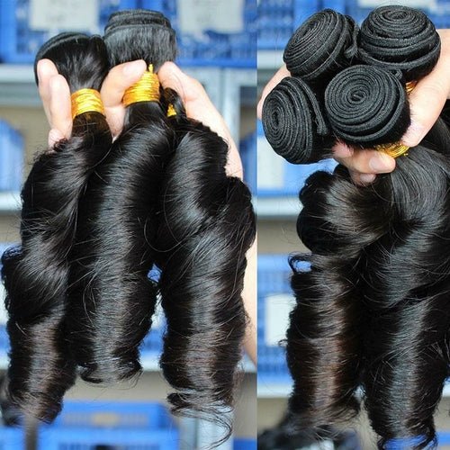 10A Grade 3/4 Romance Curl Fumi Human Hair bundles with 4x4 Closures & - House of Diffusion