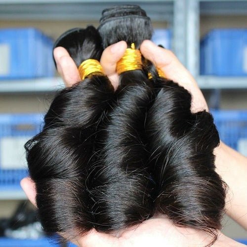 10A Grade 3/4 Romance Curl Fumi Human Hair bundles with 4x4 Closures & - House of Diffusion