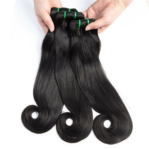 10A Grade 3/4 Straight Curve Fumi Human Hair bundles with 4x4 Closures - House of Diffusion
