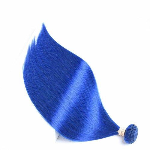 10A Grade Brazilian Blue Straight BUNDLES with CLOSURES & FRONTALS 1B - House of Diffusion