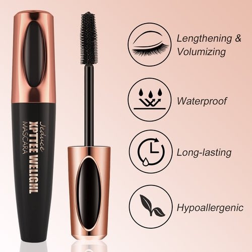 1/2 Pack Black 4D Silk Fiber Eyelash Mascara Extension Makeup - House of Diffusion
