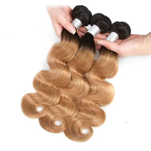 27 Body Wave 10A Grade 1B/27 Hair BUNDLES with 4x4 CLOSURES & 13x4 F - House of Diffusion