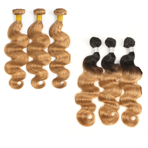 27 Body Wave 10A Grade 1B/27 Hair BUNDLES with 4x4 CLOSURES & 13x4 F - House of Diffusion