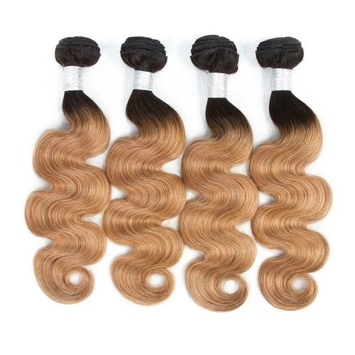 27 Body Wave 10A Grade 1B/27 Hair BUNDLES with 4x4 CLOSURES & 13x4 F - House of Diffusion