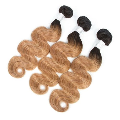 27 Body Wave 10A Grade 1B/27 Hair BUNDLES with 4x4 CLOSURES & 13x4 F - House of Diffusion