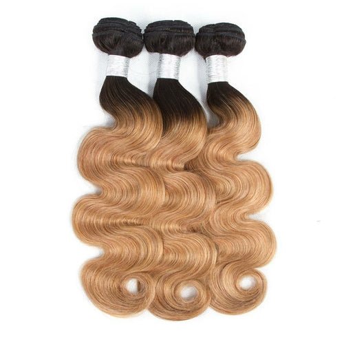27 Body Wave 10A Grade 1B/27 Hair BUNDLES with 4x4 CLOSURES & 13x4 F - House of Diffusion