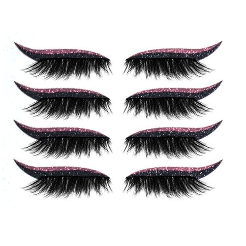 3D False Eyelashes With Magnetic 4 Pairs Of Glue - free Self - adhesive - House of Diffusion