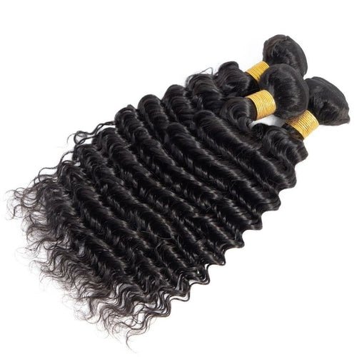 BeuMax 10A Grade 3/4 Deep Wave bundles with 13x4 Frontal - House of Diffusion