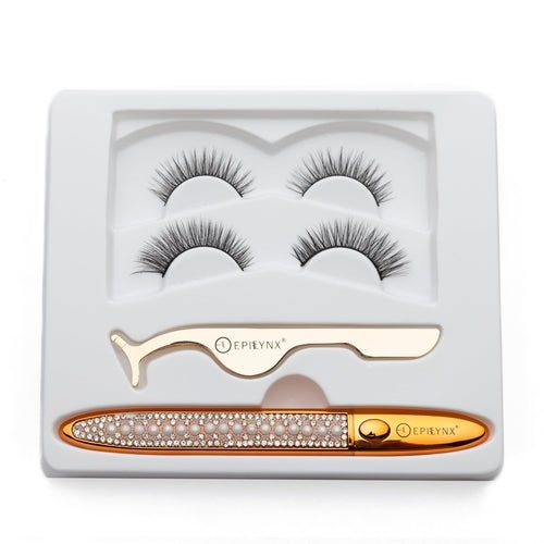 False Eyelashes - No Glue Black Eyeliner and Lashes Kit - House of Diffusion