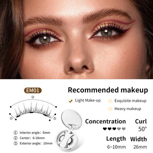 Magnetic False Eyelashes Integrated Storage Box Glue - free Magnet False - House of Diffusion