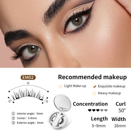 Magnetic False Eyelashes Integrated Storage Box Glue - free Magnet False - House of Diffusion