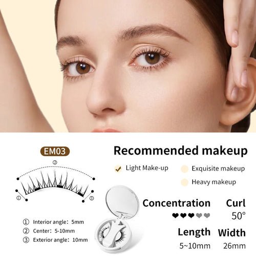 Magnetic False Eyelashes Integrated Storage Box Glue - free Magnet False - House of Diffusion