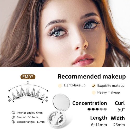 Magnetic False Eyelashes Integrated Storage Box Glue - free Magnet False - House of Diffusion