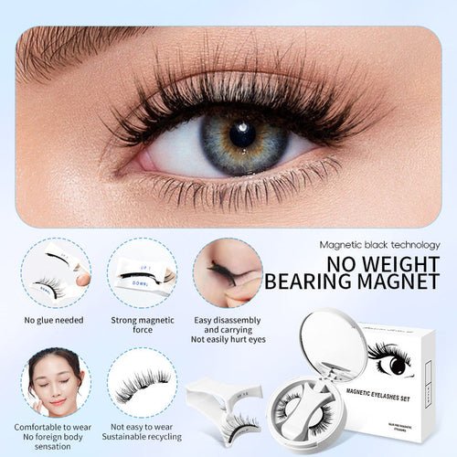 Magnetic False Eyelashes Integrated Storage Box Glue - free Magnet False - House of Diffusion