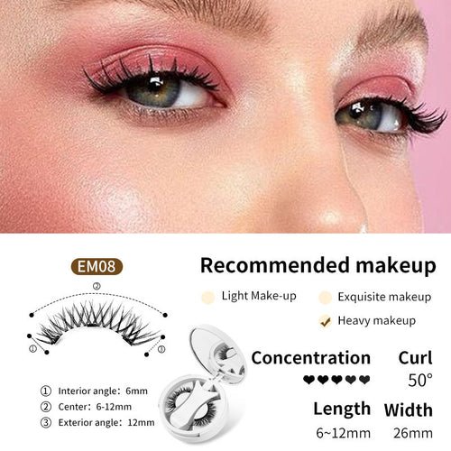 Magnetic False Eyelashes Integrated Storage Box Glue - free Magnet False - House of Diffusion