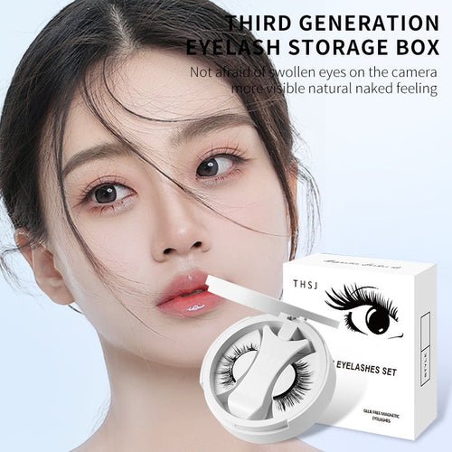 Magnetic False Eyelashes Integrated Storage Box Glue - free Magnet False - House of Diffusion
