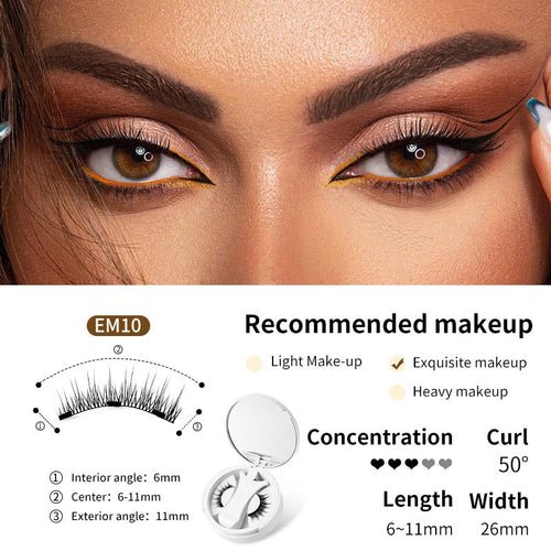 Magnetic False Eyelashes Integrated Storage Box Glue - free Magnet False - House of Diffusion