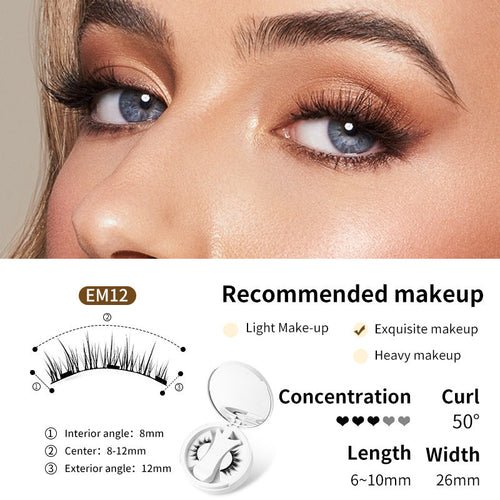 Magnetic False Eyelashes Integrated Storage Box Glue - free Magnet False - House of Diffusion
