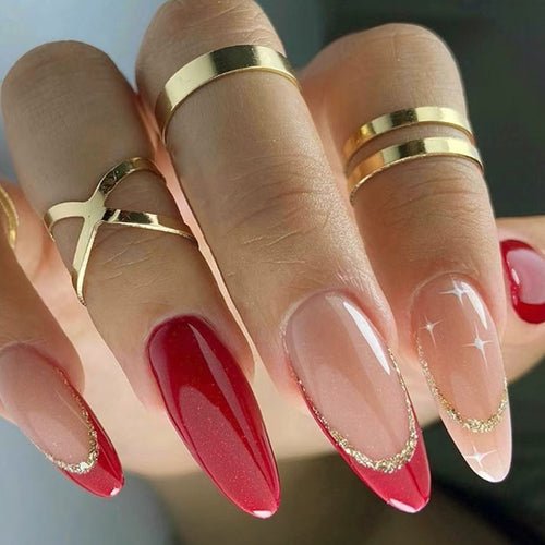 Press On Nails Kit with Glue and gel stickers Reusable Tips - House of Diffusion